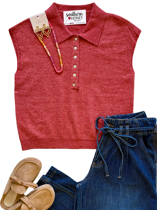 The Cap Sleeve Sweater Vest