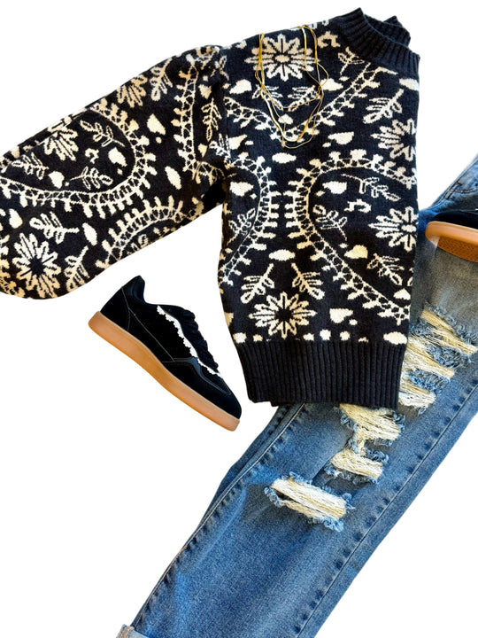 The Floral Knit Sweater