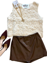 The Faux Leather Mini Skort