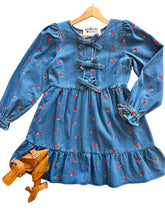 The Bow Denim Mini Dress