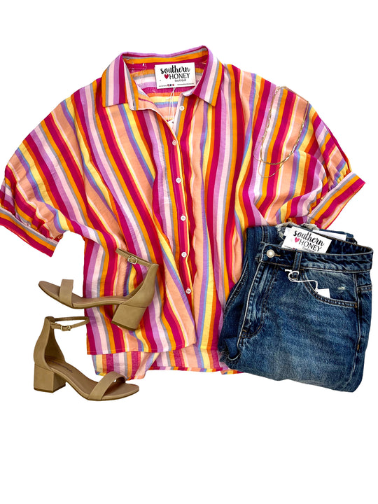 The Ollie Striped Blouse