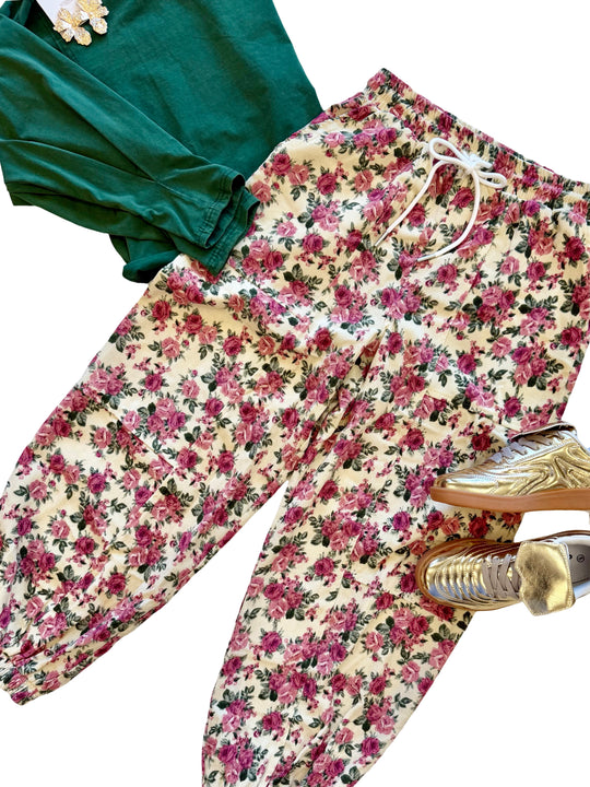 The Floral Twill Pants