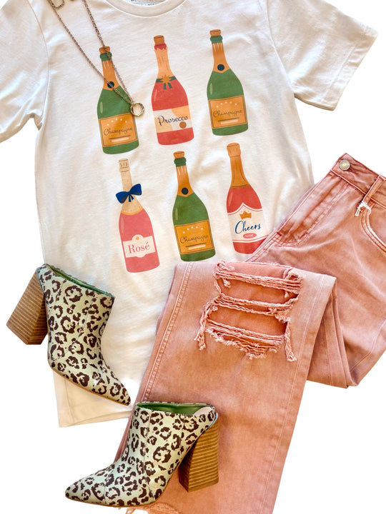 The Champagne Bottle Graphic