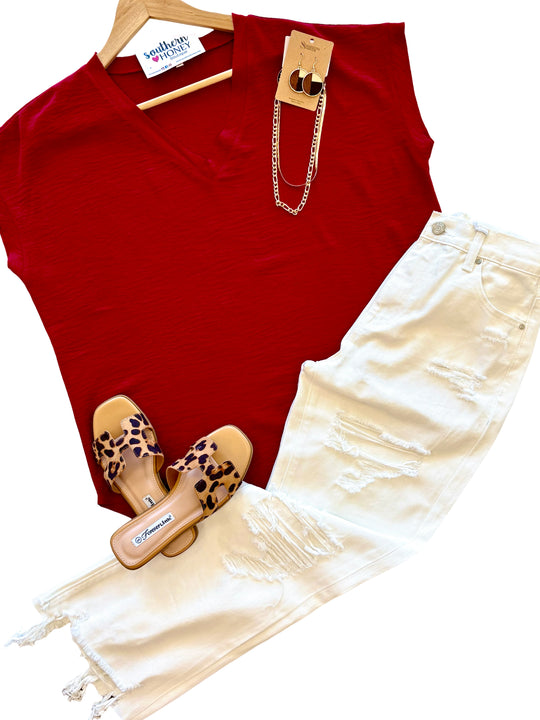 The Ashley V Neck Top