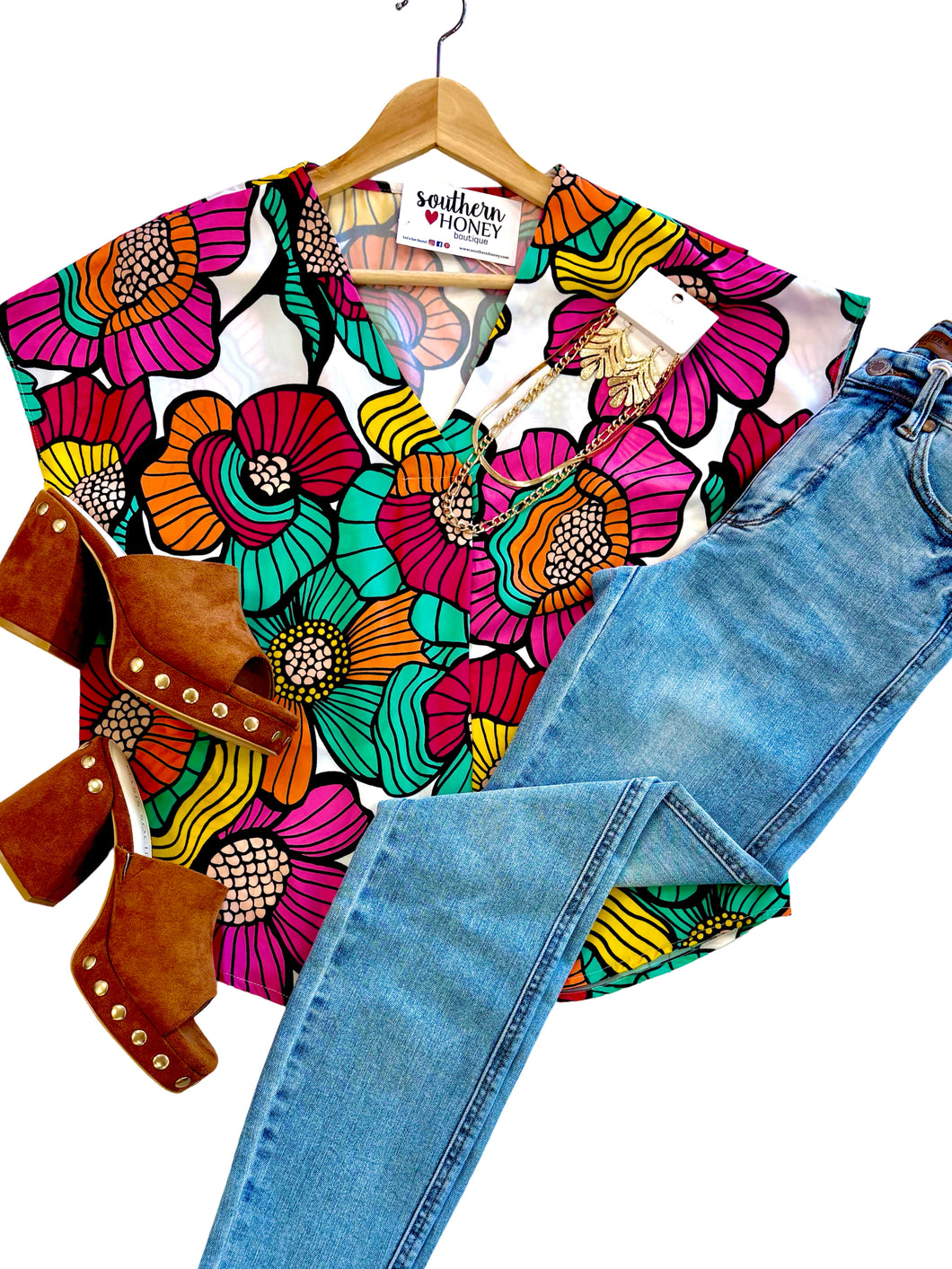 The Jade Floral Top