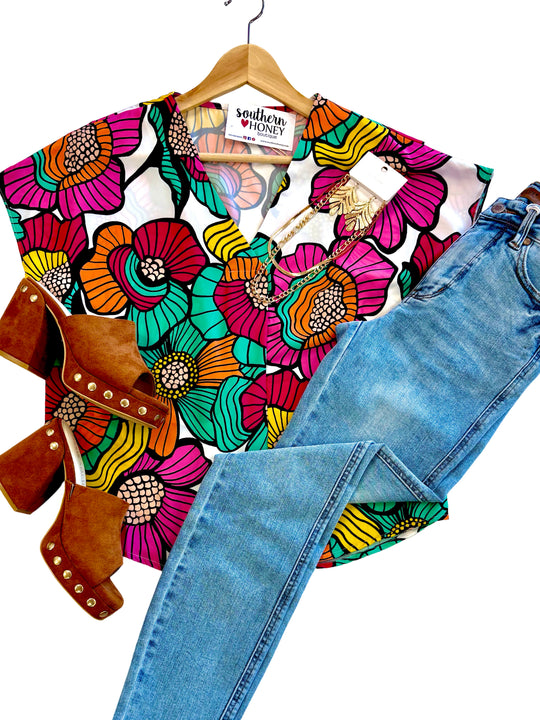 The Jade Floral Top