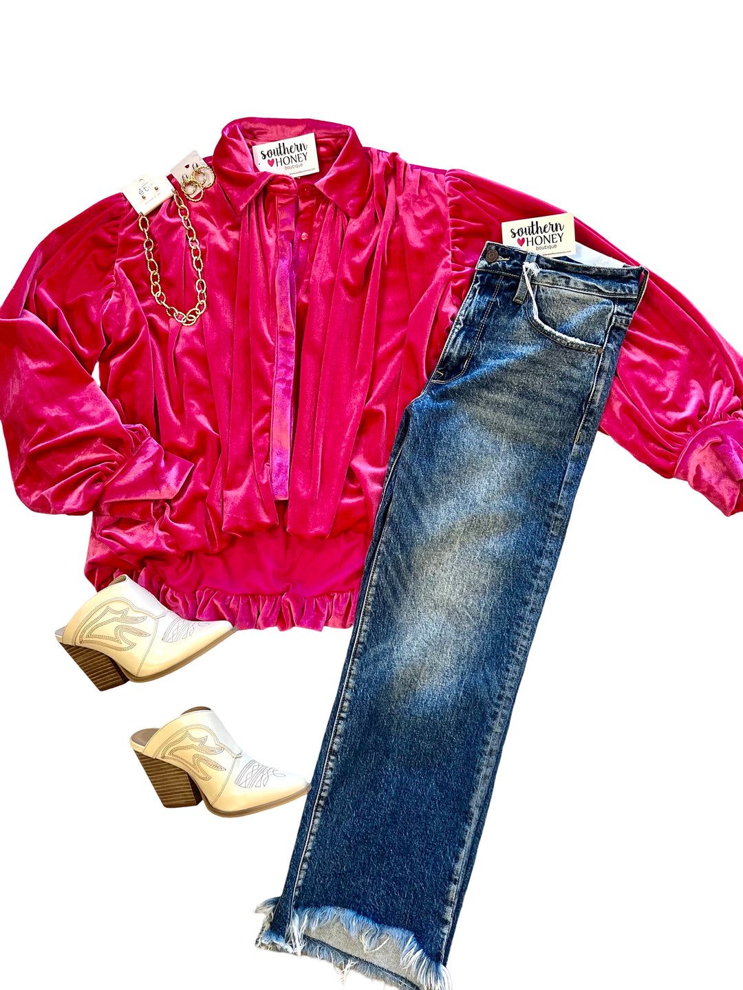 The Laura Velvet Top