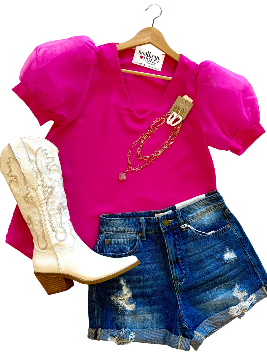 The Sasha Puff Sleeve Top