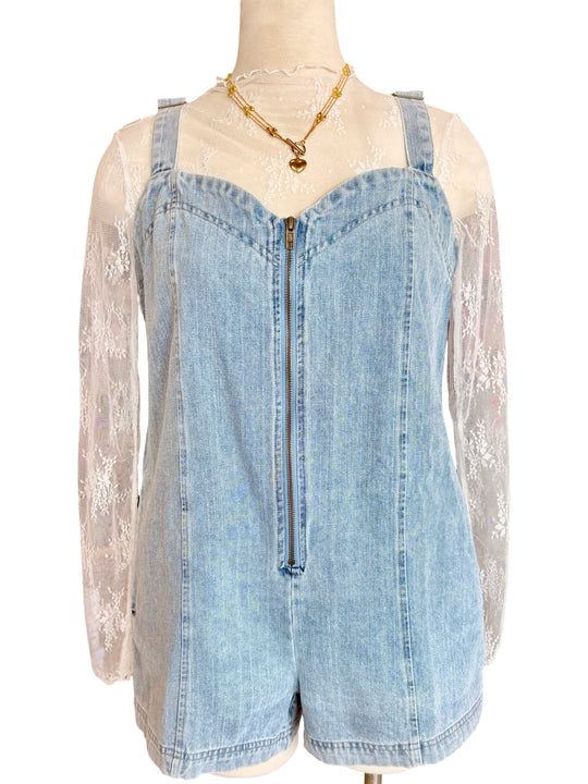 The Faded Denim Jumpsuit