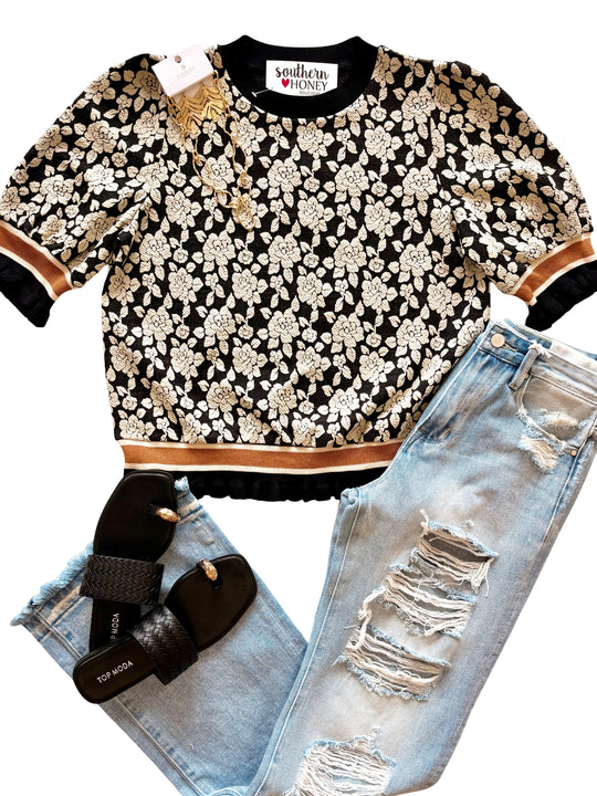 The Rose Knit Top