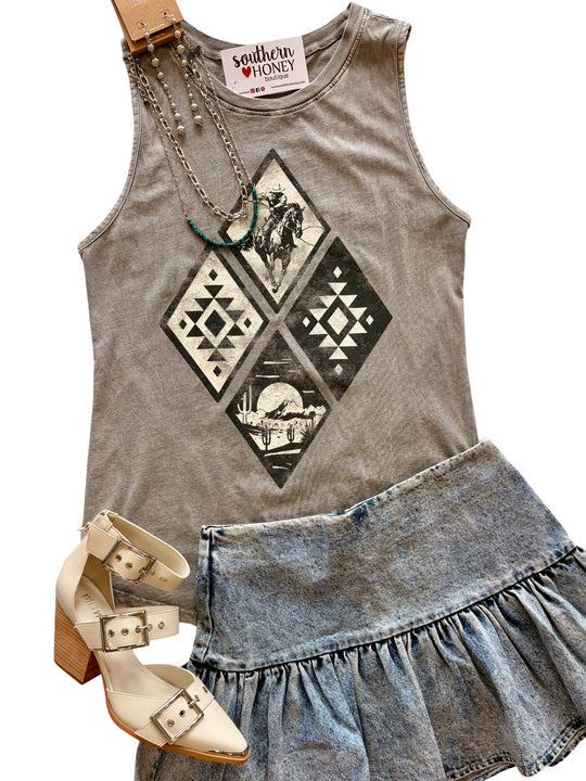 The Cowboy Aztec Tank