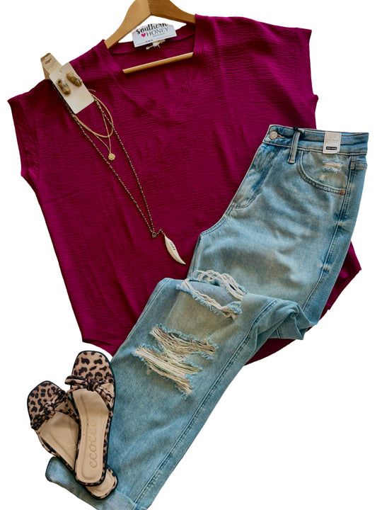 The Ashley V Neck Top