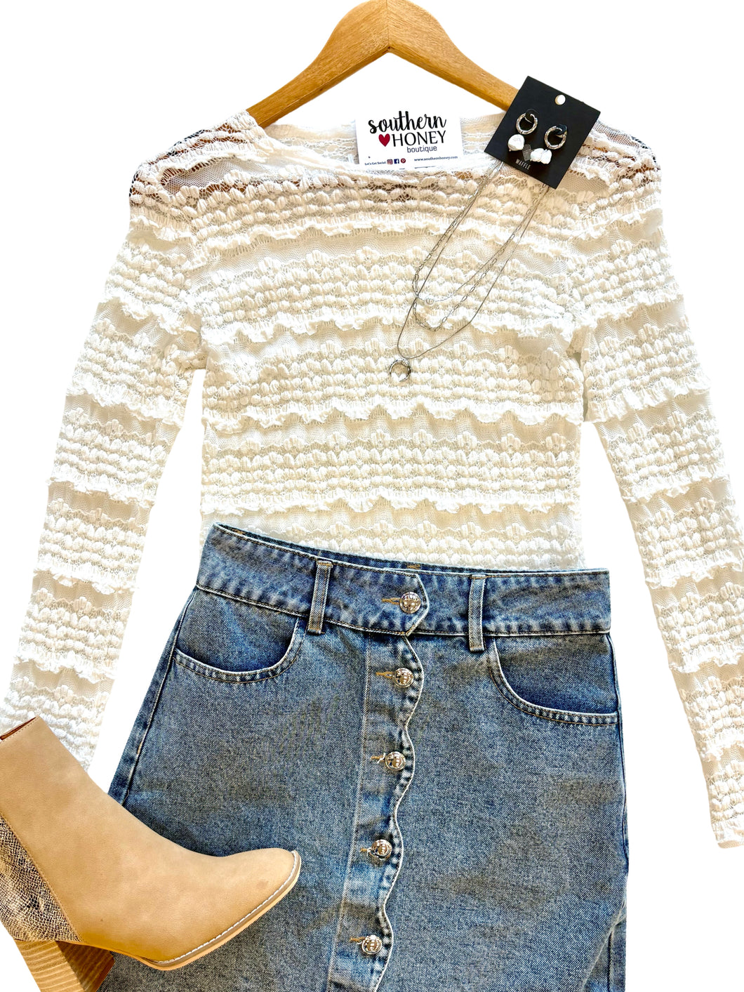 The Ruffle Lace Top
