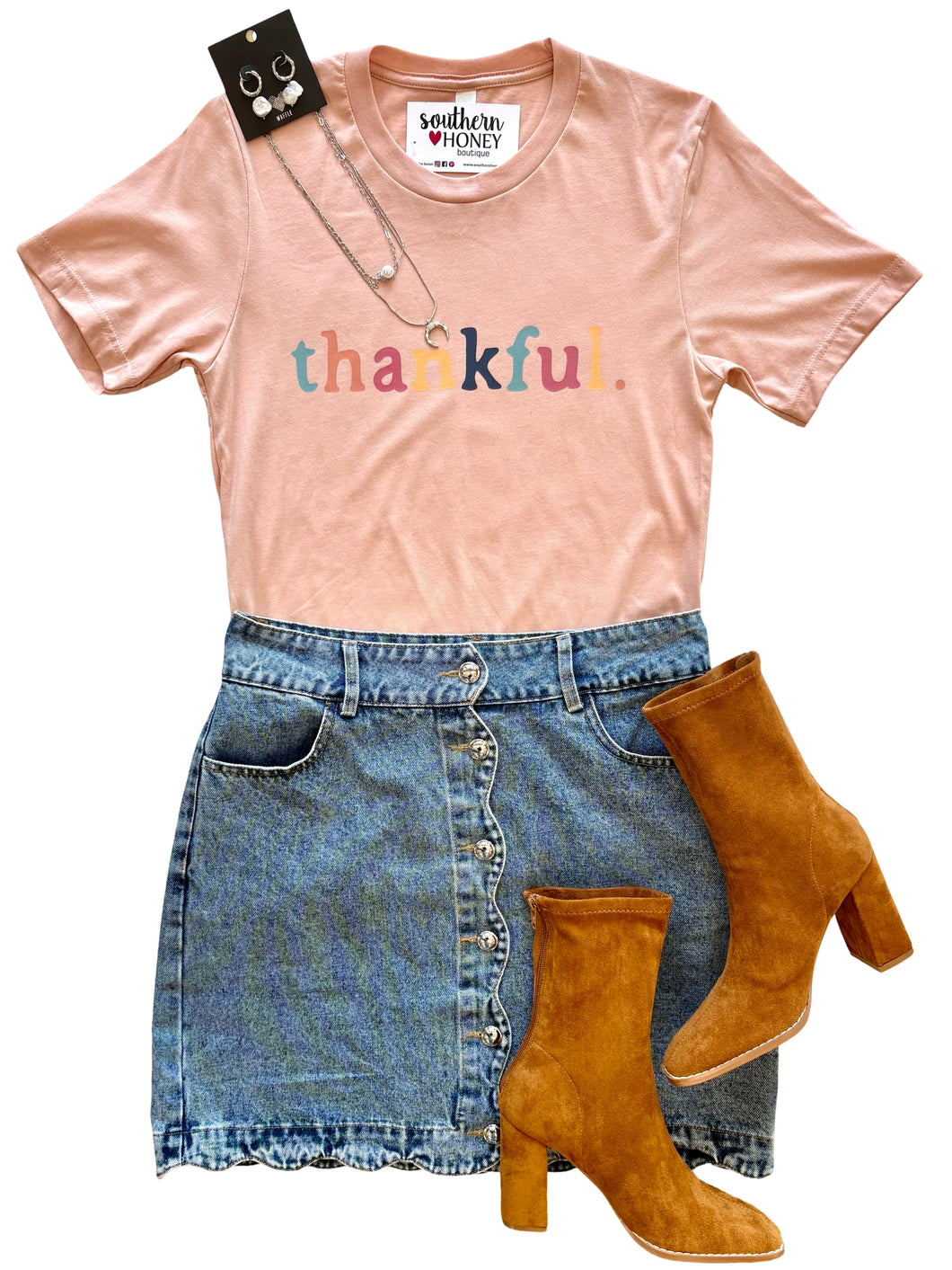 The Multi Color Thankful Tee