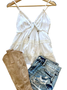 The Saundra Spaghetti Strap Top