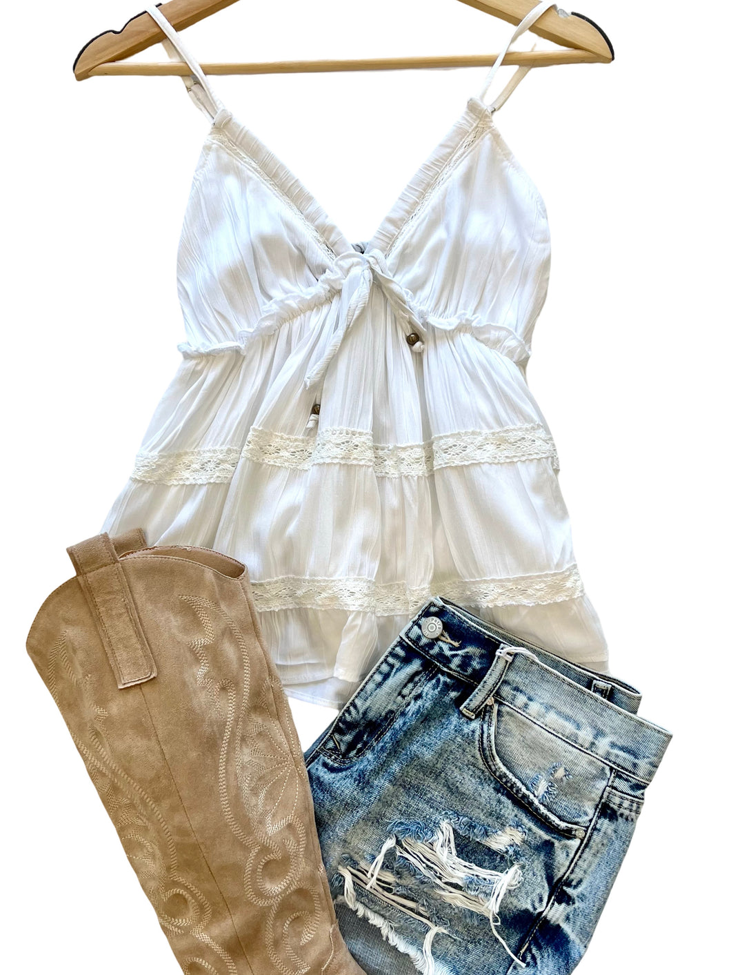 The Saundra Spaghetti Strap Top