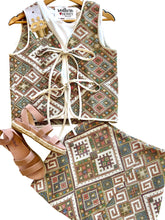 The Woven Front Tie Vest
