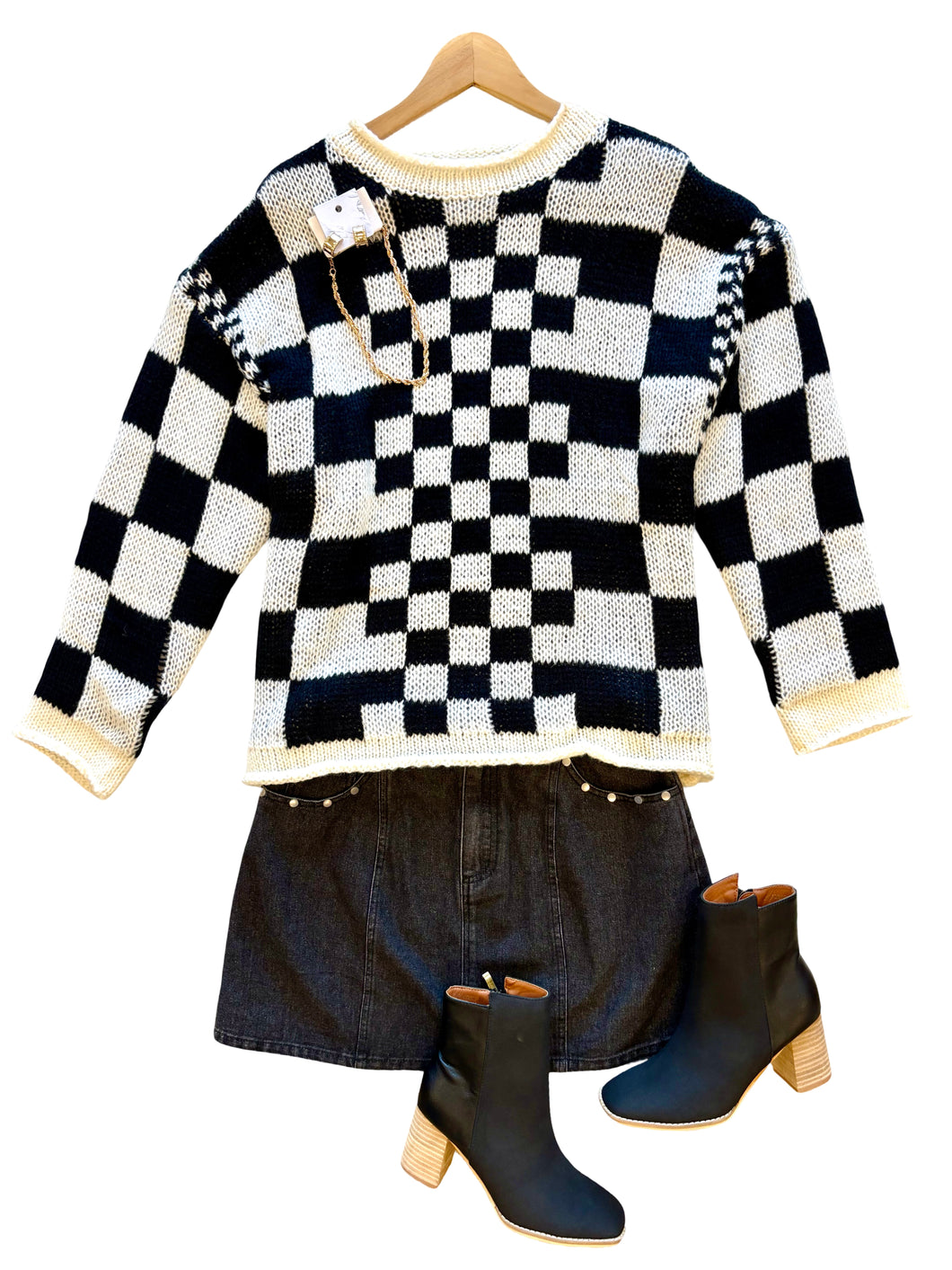 The Chunky Checkered Sweater