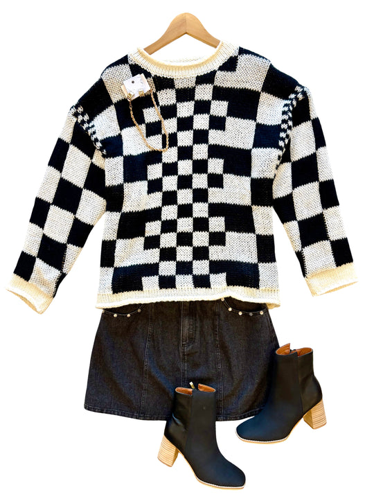The Chunky Checkered Sweater