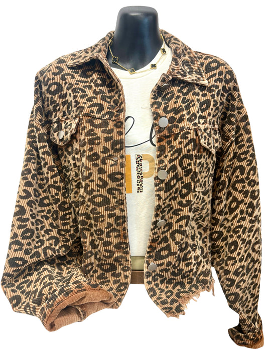 The Leopard Corduroy Jacket