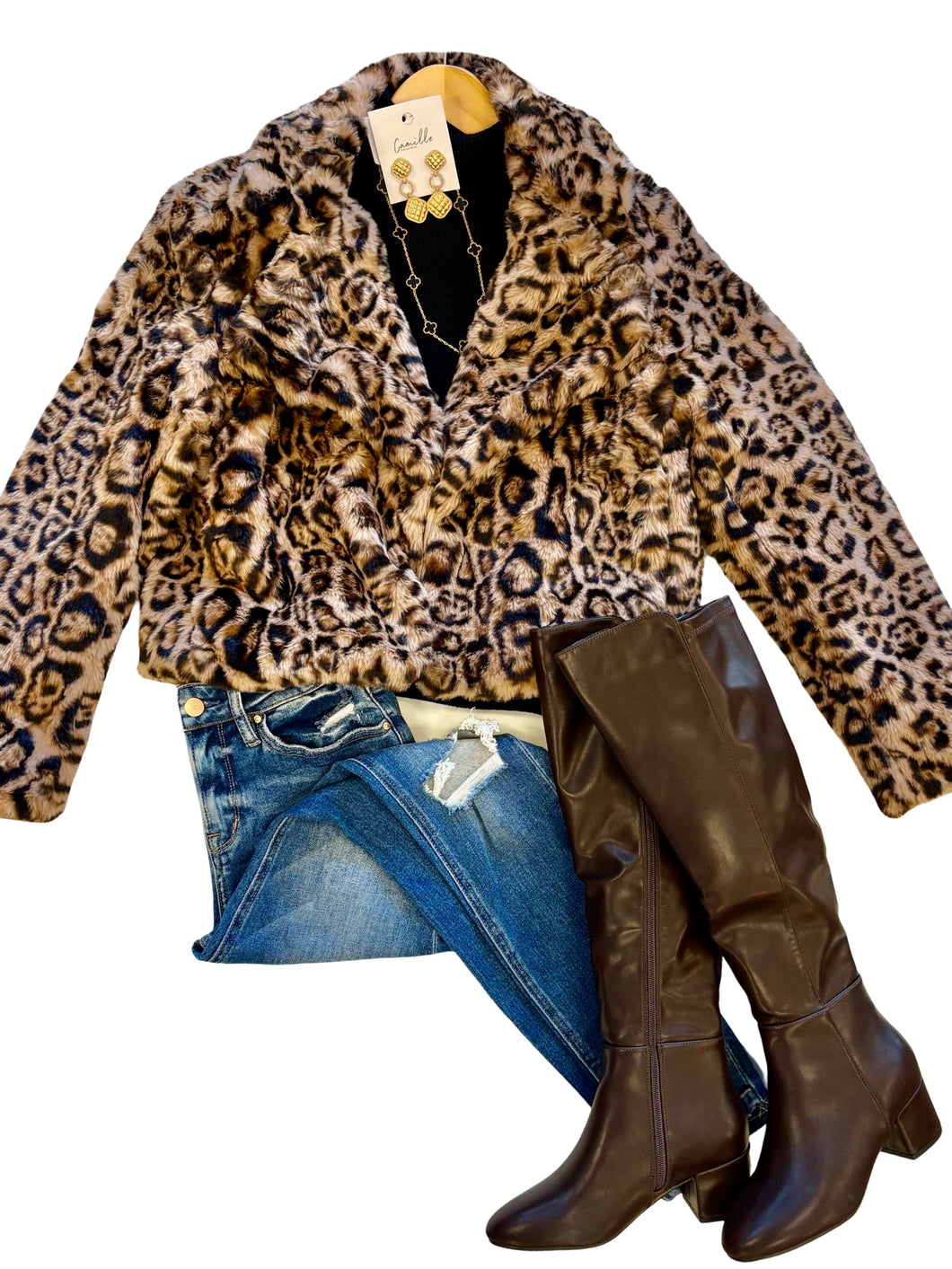 The Leopard Print Fur Jacket