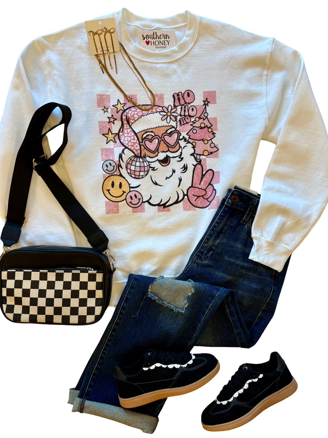 The Peace Sign Santa Pullover