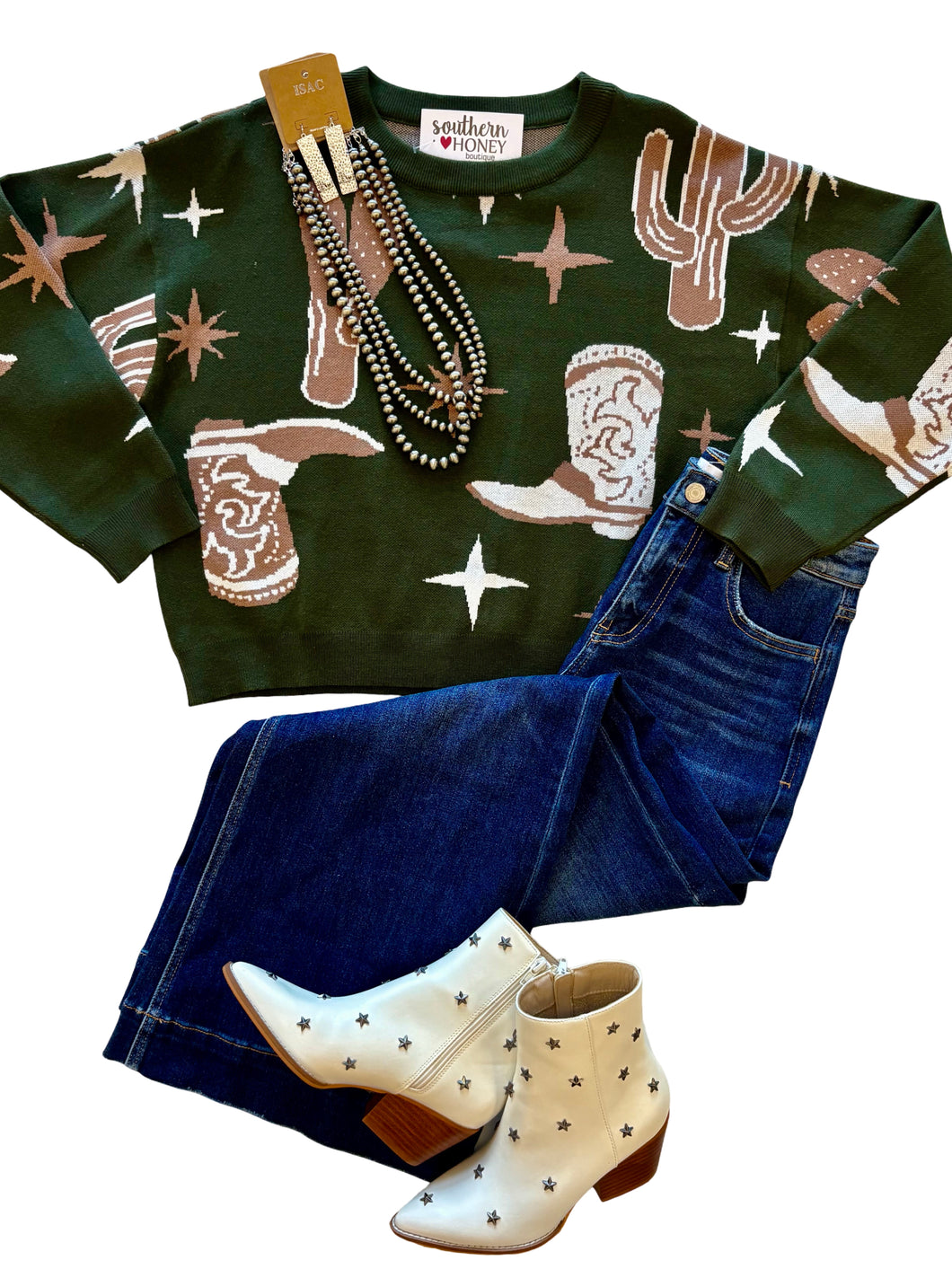 The Western Print Sweater