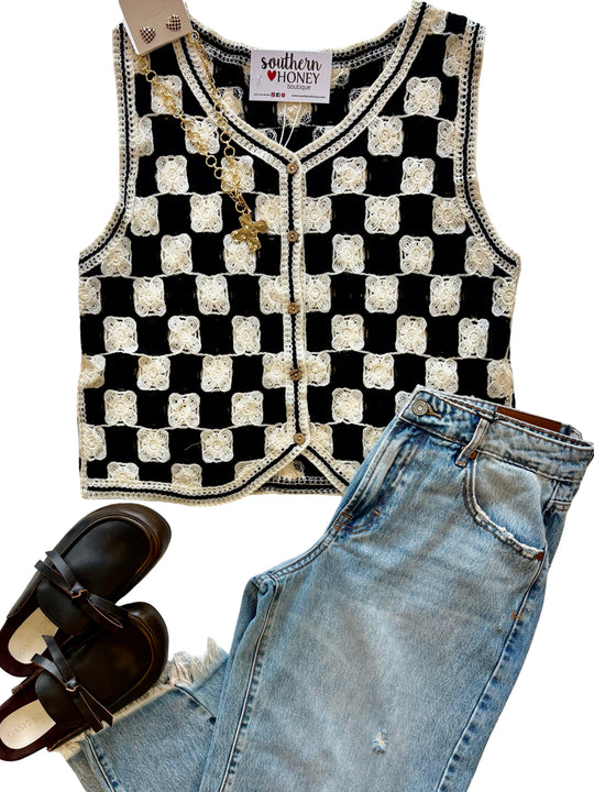 The Checker Sweater Vest