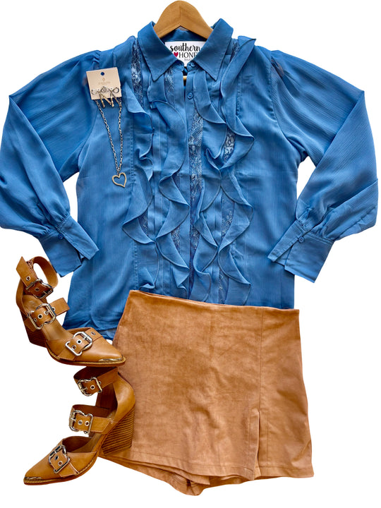 The Evelynn Chiffon Blouse