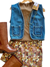 The Braided Denim Vest
