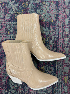 The Dawn Paneled Western Bootie