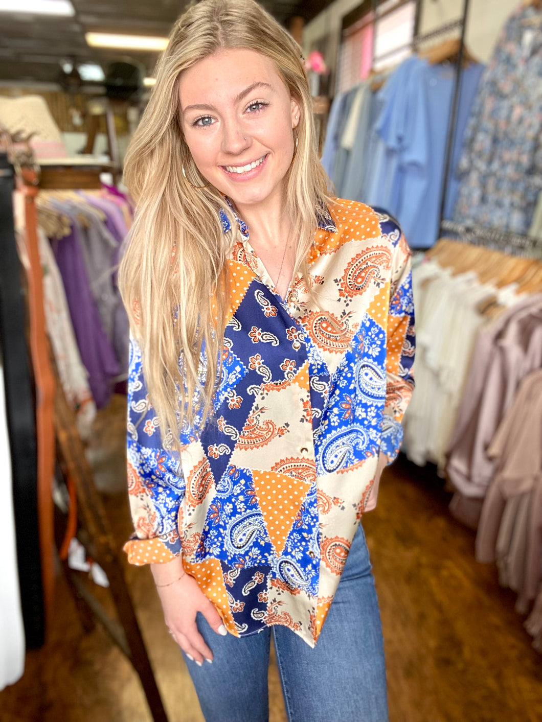 The Patchwork Button Up