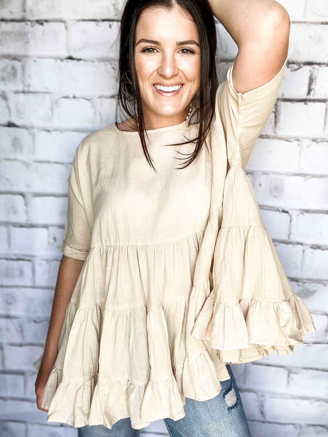 The Cotton Ruffle Top